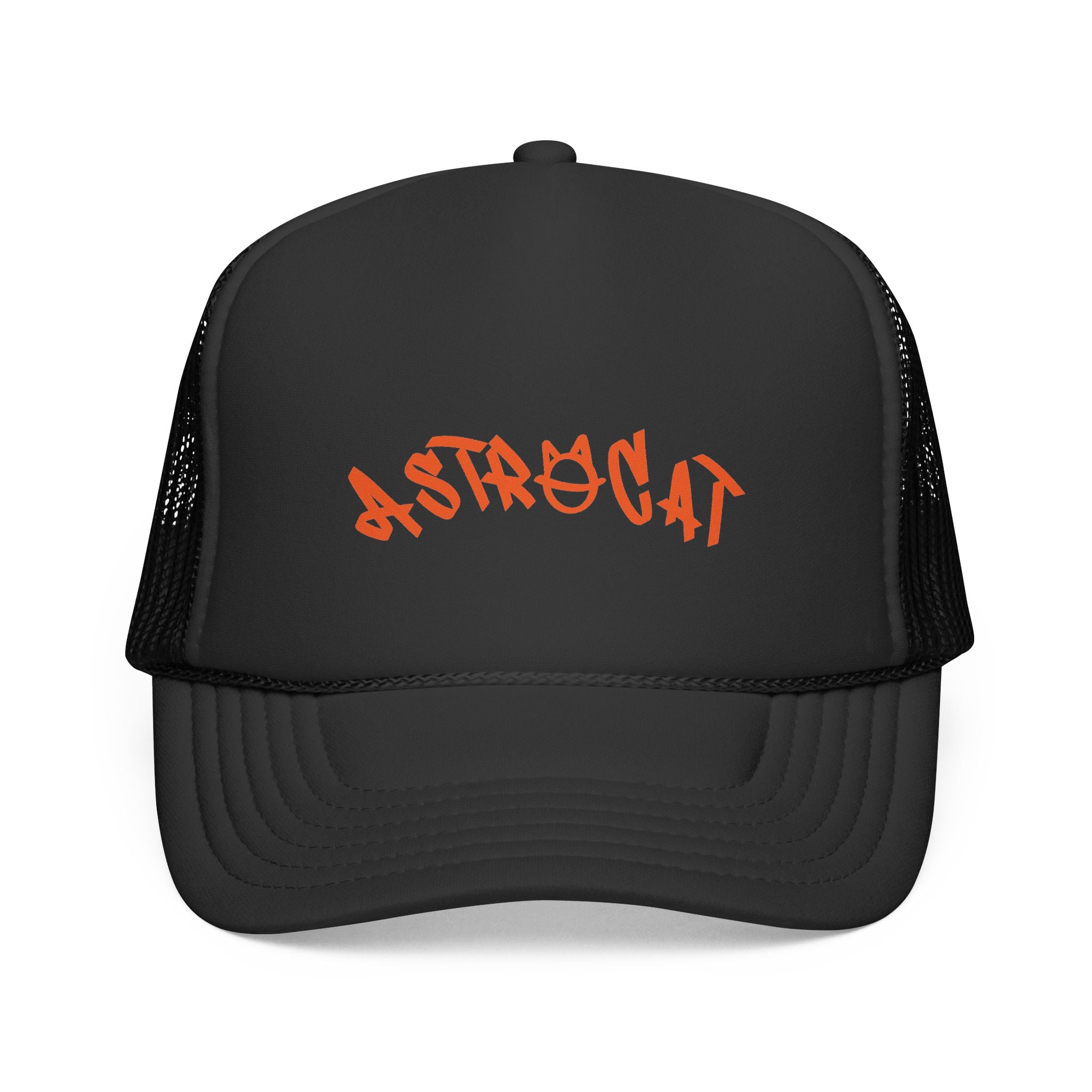 AstroCat Trucker Cap – Classic Mesh Snapback for Space Lovers