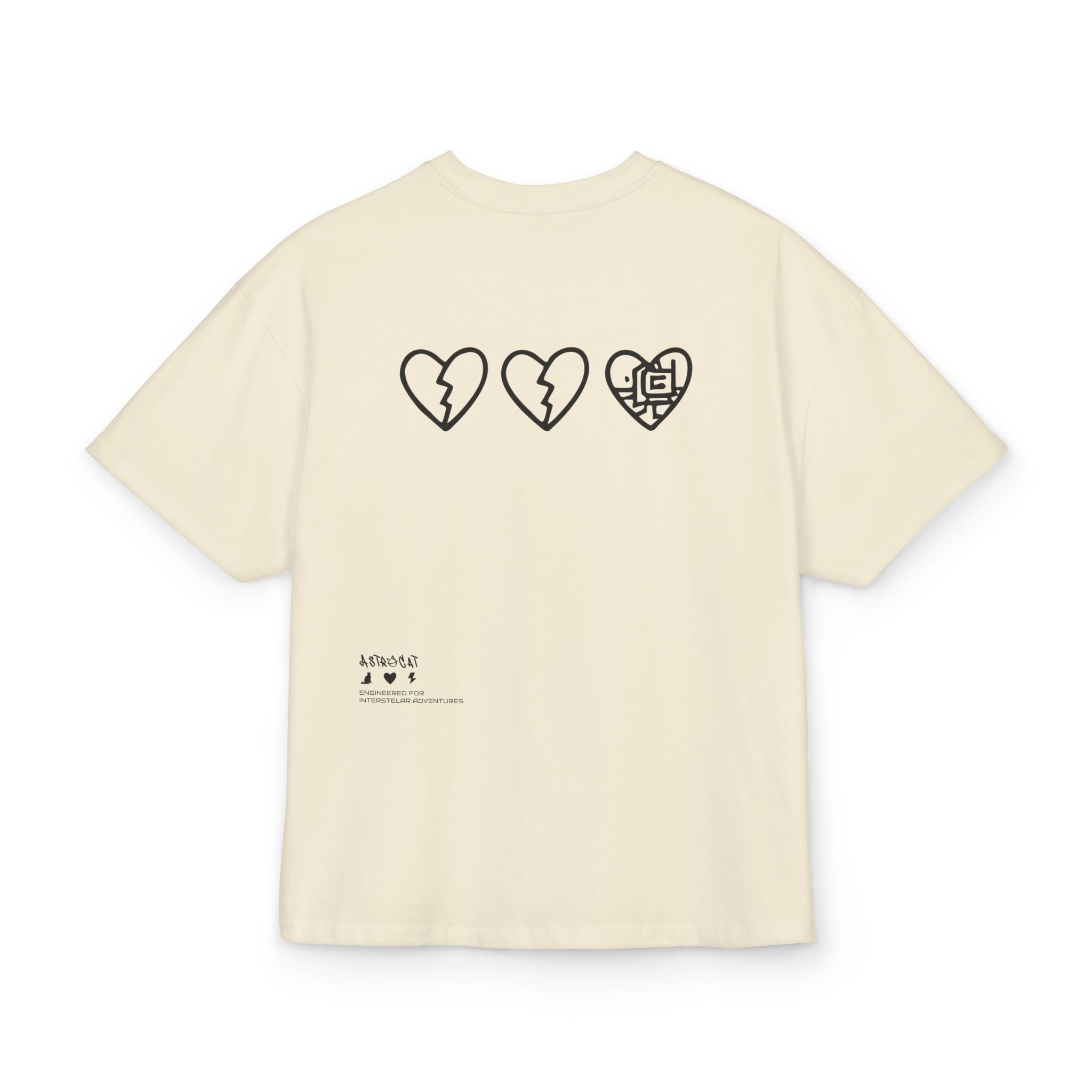 AstroCat Tech Schematic Tee - Vintage Black / Stone White