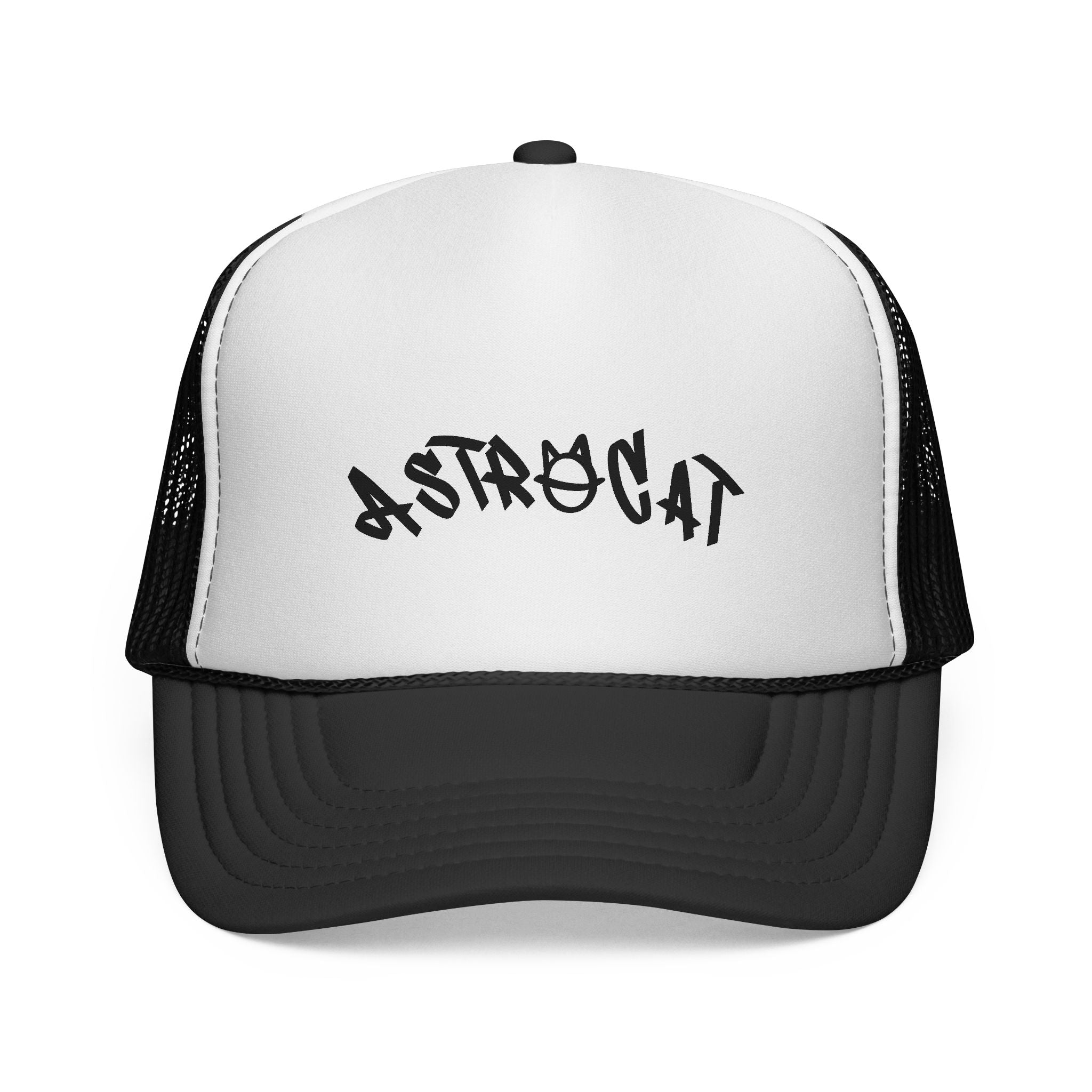 AstroCat Trucker Cap – Classic Mesh Snapback for Space Lovers